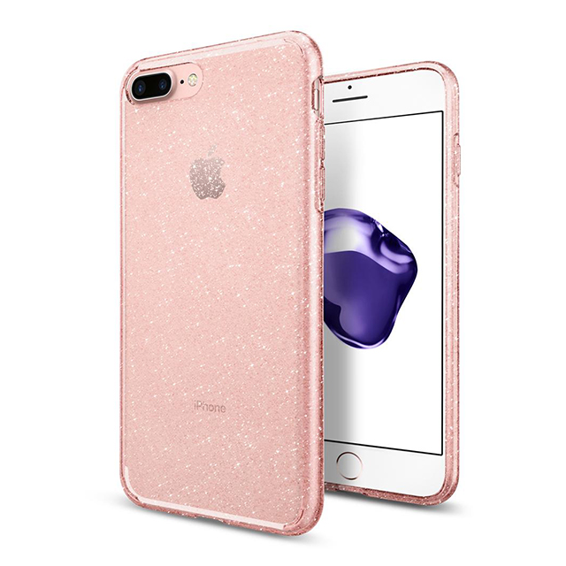 【iPhone8 Plus/7 Plus ケース】Liquid Crystal Glitter (Rose Quartz)サブ画像