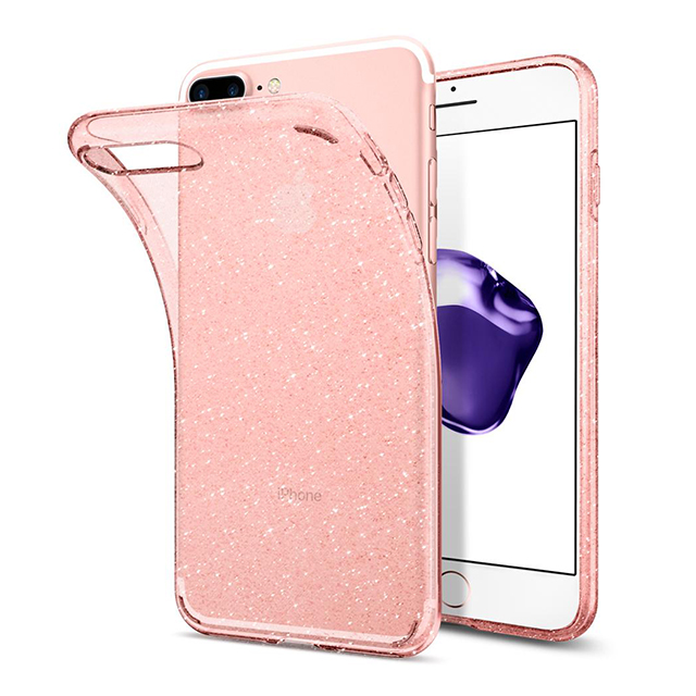 【iPhone8 Plus/7 Plus ケース】Liquid Crystal Glitter (Rose Quartz)サブ画像