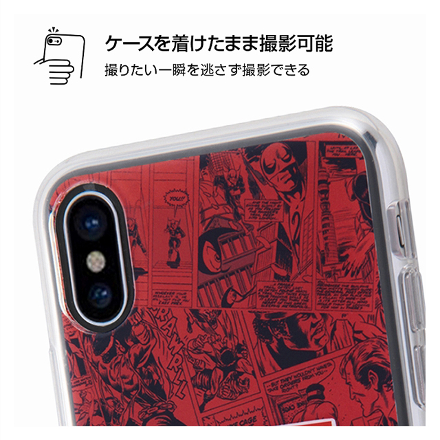 【iPhoneXS/X ケース】マーベル コミックス/TPUソフトケース (レイヤーアート/マーベルロゴ)goods_nameサブ画像