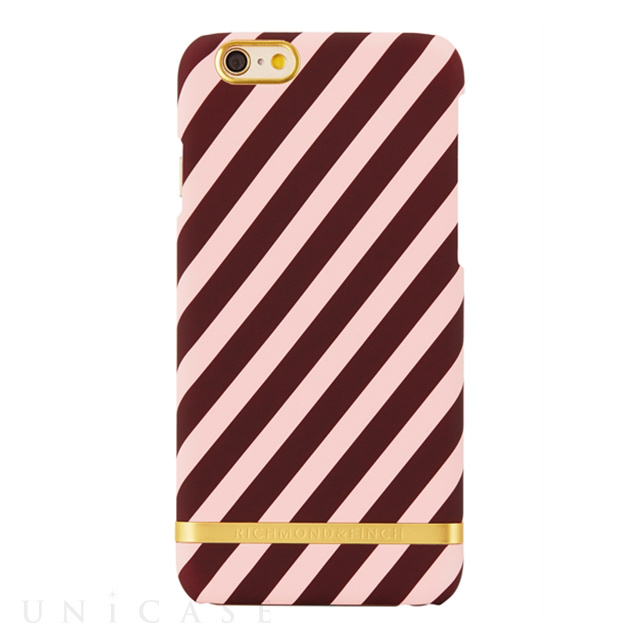 【iPhone6s/6 ケース】R＆F Classic (Satin Stripe/Berry)