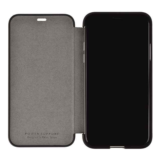 【iPhoneX ケース】Ultrasuede Flip Case (Asphalt)サブ画像