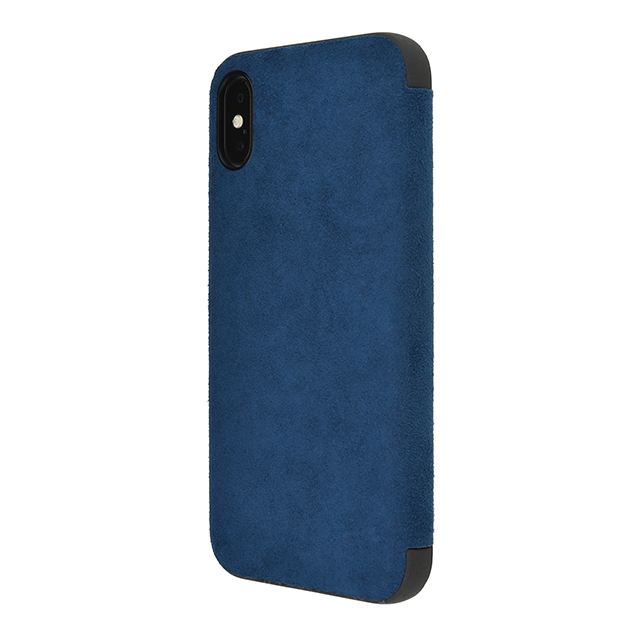 【iPhoneX ケース】Ultrasuede Flip Case (Blue)goods_nameサブ画像