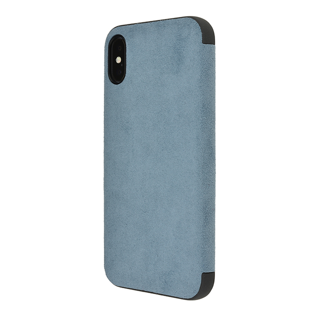 【iPhoneX ケース】Ultrasuede Flip Case (Sky)サブ画像