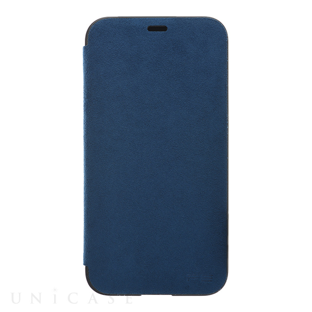 【iPhoneX ケース】Ultrasuede Flip Case (Blue)