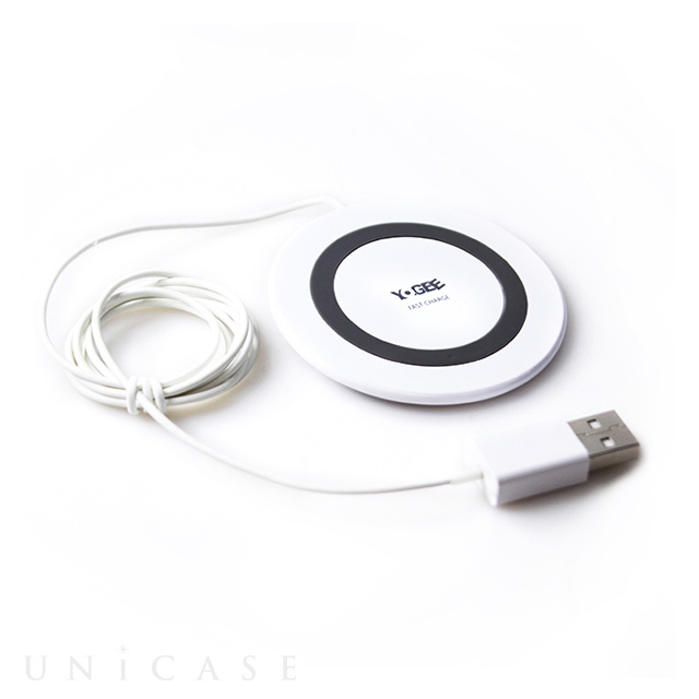 超コンパクト Wireless Fast charger (ホワイト)