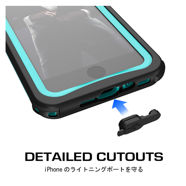 【iPhoneSE(第3/2世代)/8/7 ケース】Nautical (Teal)サブ画像