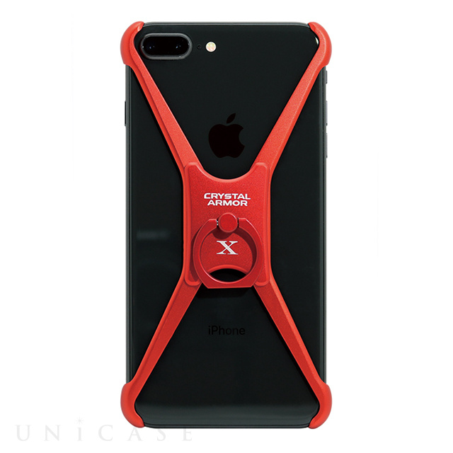 【iPhone8 Plus/7 Plus ケース】X Ring (ALL RED)