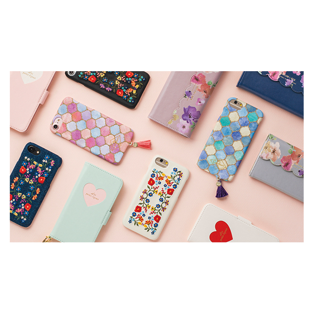 【iPhone8/7/6s/6 ケース】背面型ケース・エンブロイダリー/デジタルアクセサリー (ブラック)goods_nameサブ画像