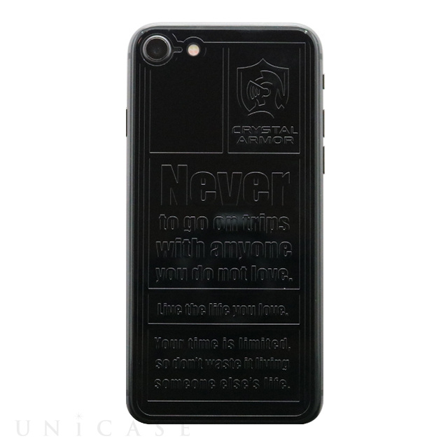 【iPhone8/7 フィルム】Emboss Back Protector (TYPOGRAPHY)