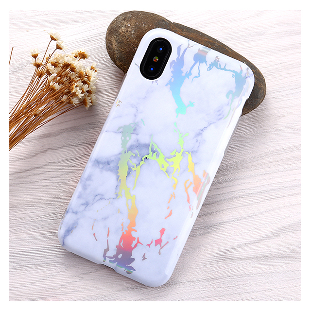 【iPhoneXS/X ケース】Metaric Marble (ホワイト)サブ画像