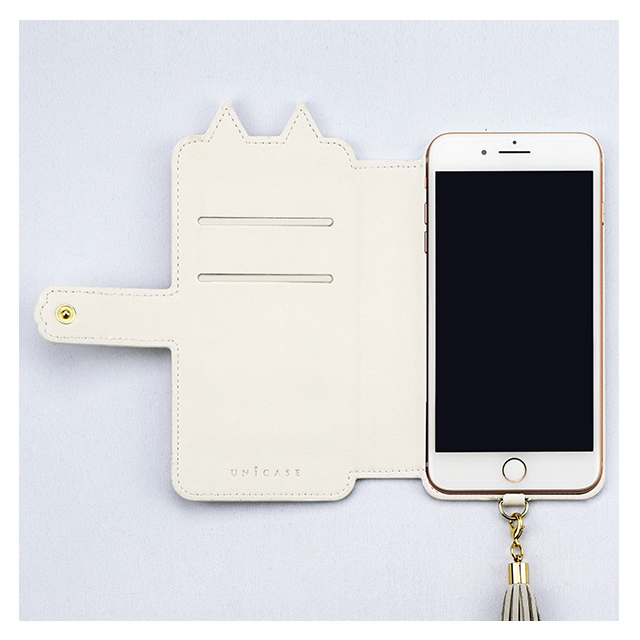 【マルチ スマホケース】Tassel Tail Cat MULTI Case (WHITE)サブ画像