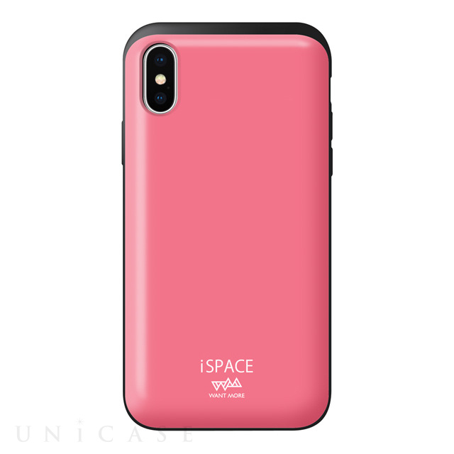 【iPhoneXS/X ケース】iSPACE デザインケース (Color ホットピンク)