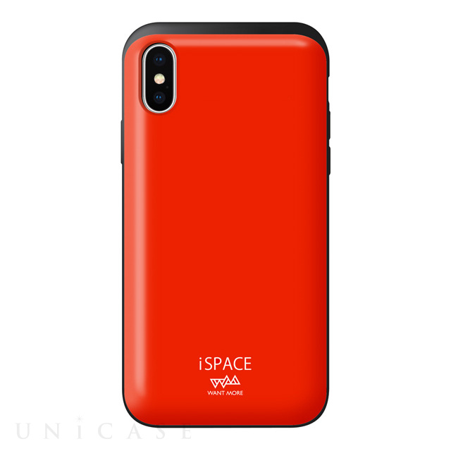 【iPhoneXS/X ケース】iSPACE デザインケース (Color レッド)
