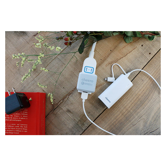 Quick Charge 3.0 technology USB Charger (ホワイト)goods_nameサブ画像