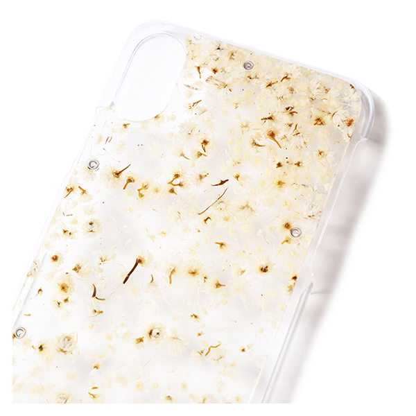 【iPhoneX ケース】ACRYLIC FLOWER CASE (WHITE)goods_nameサブ画像