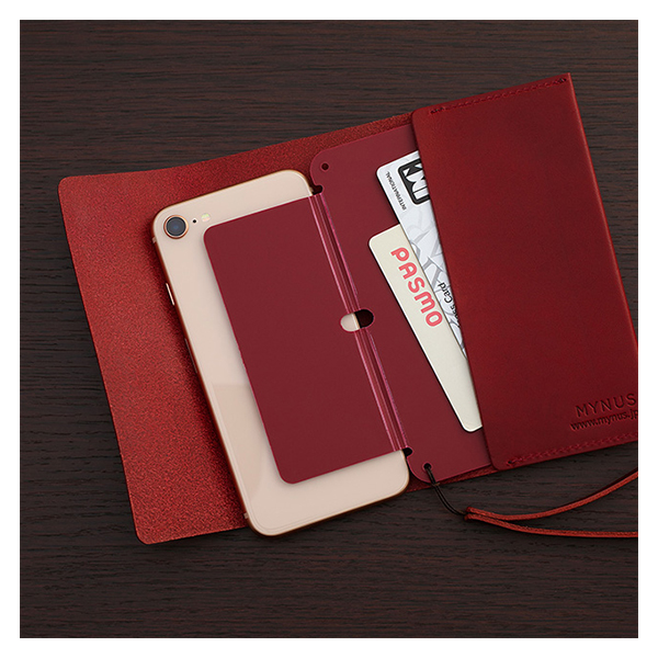 【iPhoneXS/X/8/7/6s/6 ケース】MYNUS TOCHIGI LEATHER CASE 147 (WINE RED)サブ画像