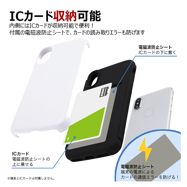 【iPhoneXS/X ケース】[＆]cover  (レッド)サブ画像