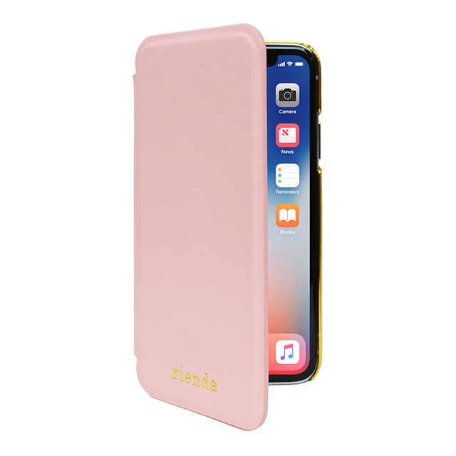 【iPhoneXS/X ケース】rienda [薄型手帳/内側プリント] (PINK)goods_nameサブ画像