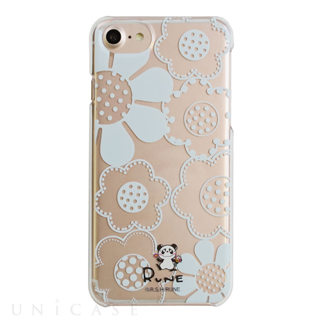 【iPhoneSE(第3/2世代)/8/7/6s/6 ケース】RUNE 背面ケース (フラワーパンダ/White)