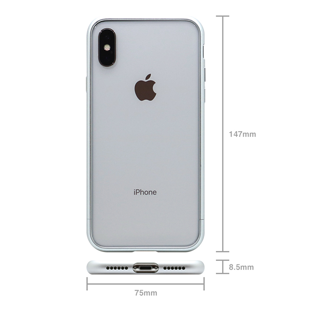 【iPhoneX ケース】METAL BUMPER (PLAIN SILVER)goods_nameサブ画像