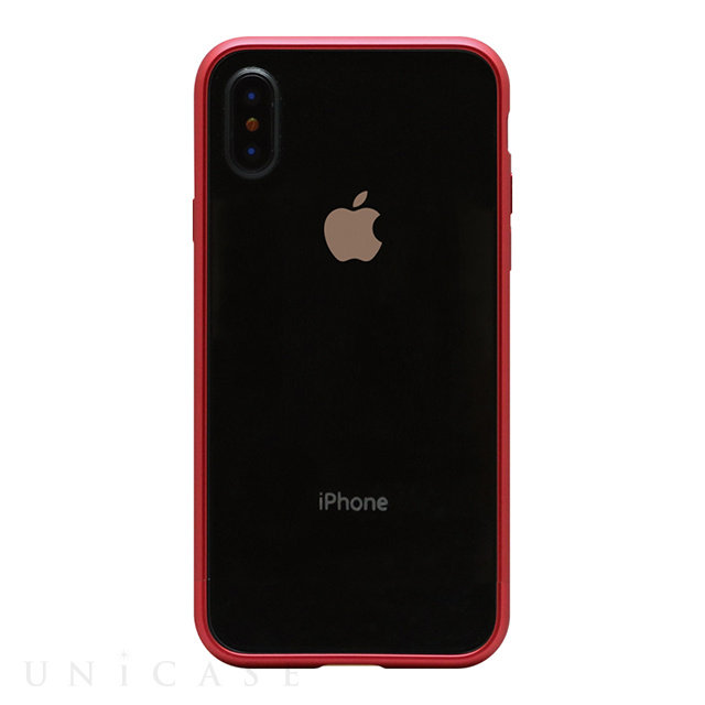 【iPhoneX ケース】METAL BUMPER (METAL RED)