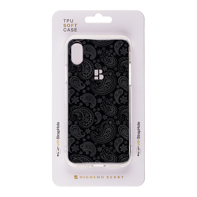 【iPhoneX ケース】HIGHEND BERRY TPUソフトケース (ペイズリー)goods_nameサブ画像