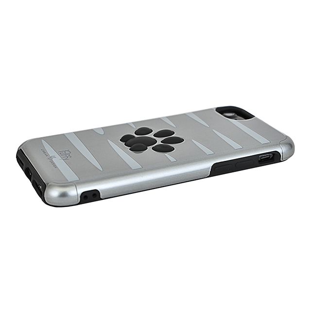 【iPhoneSE(第3/2世代)/8/7/6s/6 ケース】Nikukyu Hybrid Case (Tora Silver)サブ画像