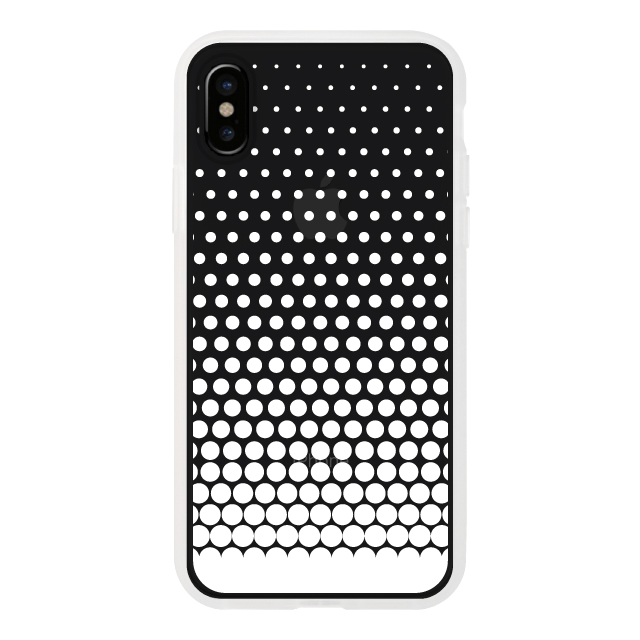 【iPhoneXS/X ケース】MONOCHROME CASE for iPhoneXS/X (Gradation Dot White)サブ画像