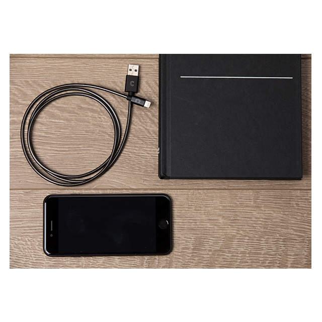 3ft Stainless Steel Lightning Cables (Black)goods_nameサブ画像