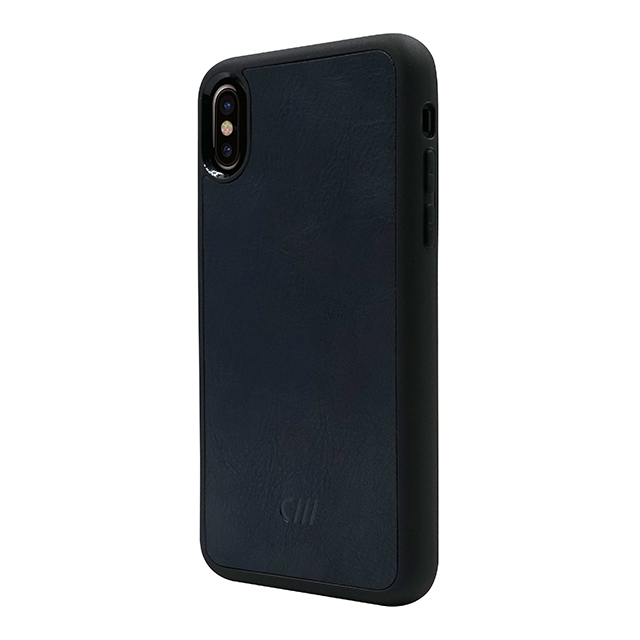 【iPhoneXS/X ケース】Vegan Leather Case (Smooth Leather Navy)サブ画像