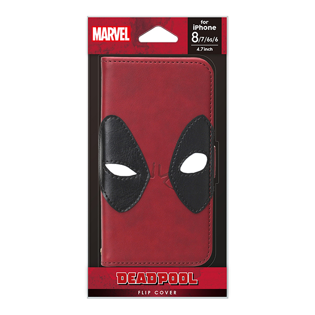 【iPhoneSE(第3/2世代)/8/7/6s/6 ケース】MARVELフリップカバー (デッドプール/レッド)goods_nameサブ画像