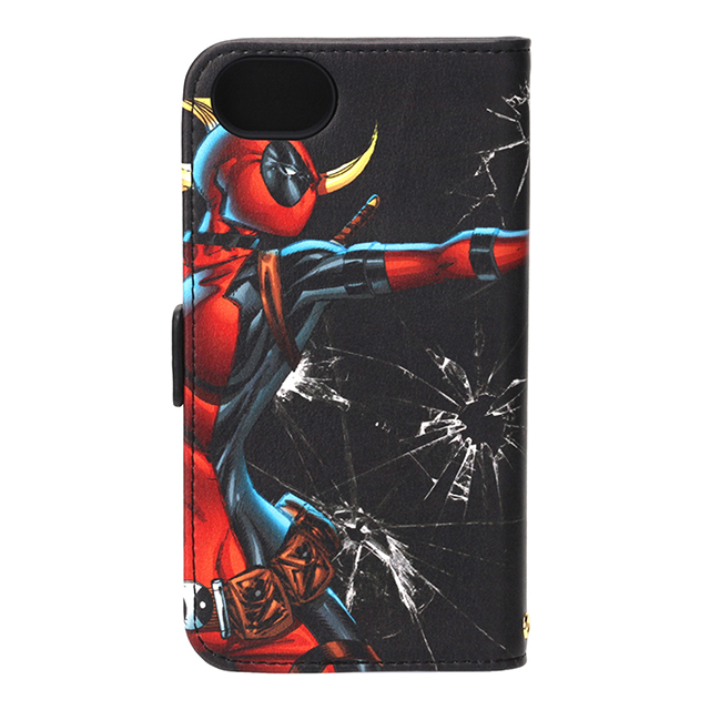 【iPhoneSE(第3/2世代)/8/7/6s/6 ケース】MARVELフリップカバー (デッドプール/ブラック)サブ画像