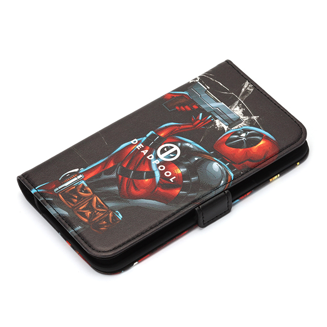 【iPhoneSE(第3/2世代)/8/7/6s/6 ケース】MARVELフリップカバー (デッドプール/ブラック)goods_nameサブ画像