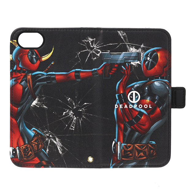 【iPhoneSE(第3/2世代)/8/7/6s/6 ケース】MARVELフリップカバー (デッドプール/ブラック)goods_nameサブ画像