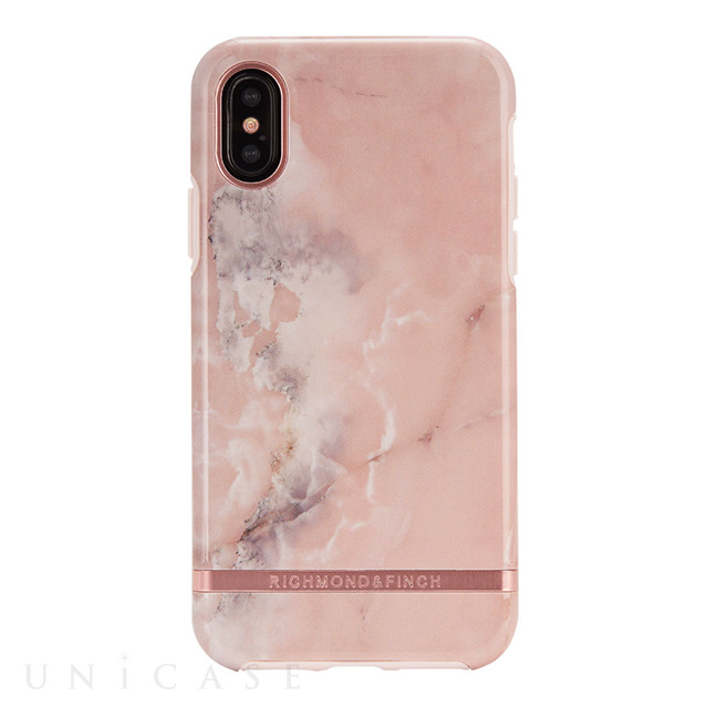 【iPhoneXS/X ケース】PINK MARBLE