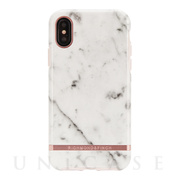 【iPhoneXS/X ケース】WHITE MARBLE - ROSE