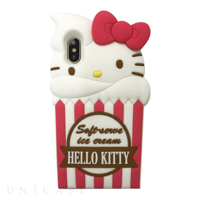 【iPhoneXS/X ケース】サンリオキャラクターズ シリコンケース (ハローキティ)