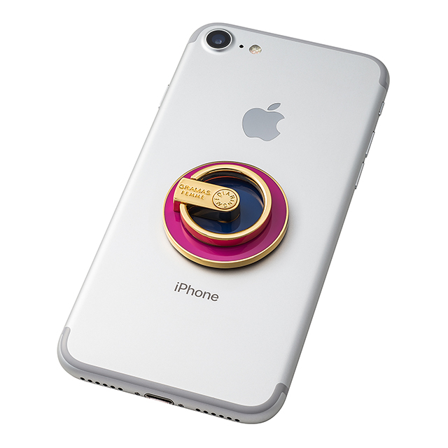 “MEDIARING” for Smartphone Circle (Vivid Pink × Dark Blue)goods_nameサブ画像