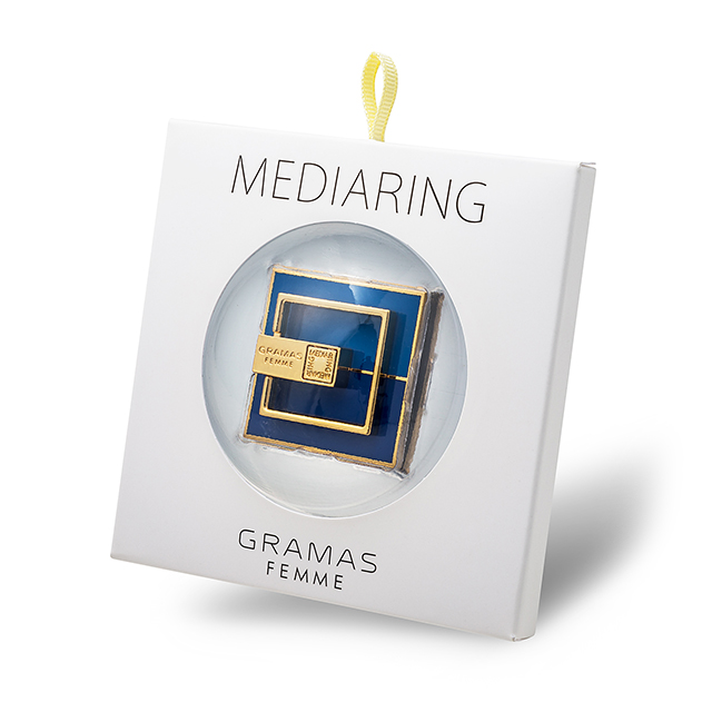 “MEDIARING” for Smartphone Square (Blue × Dark Blue)goods_nameサブ画像
