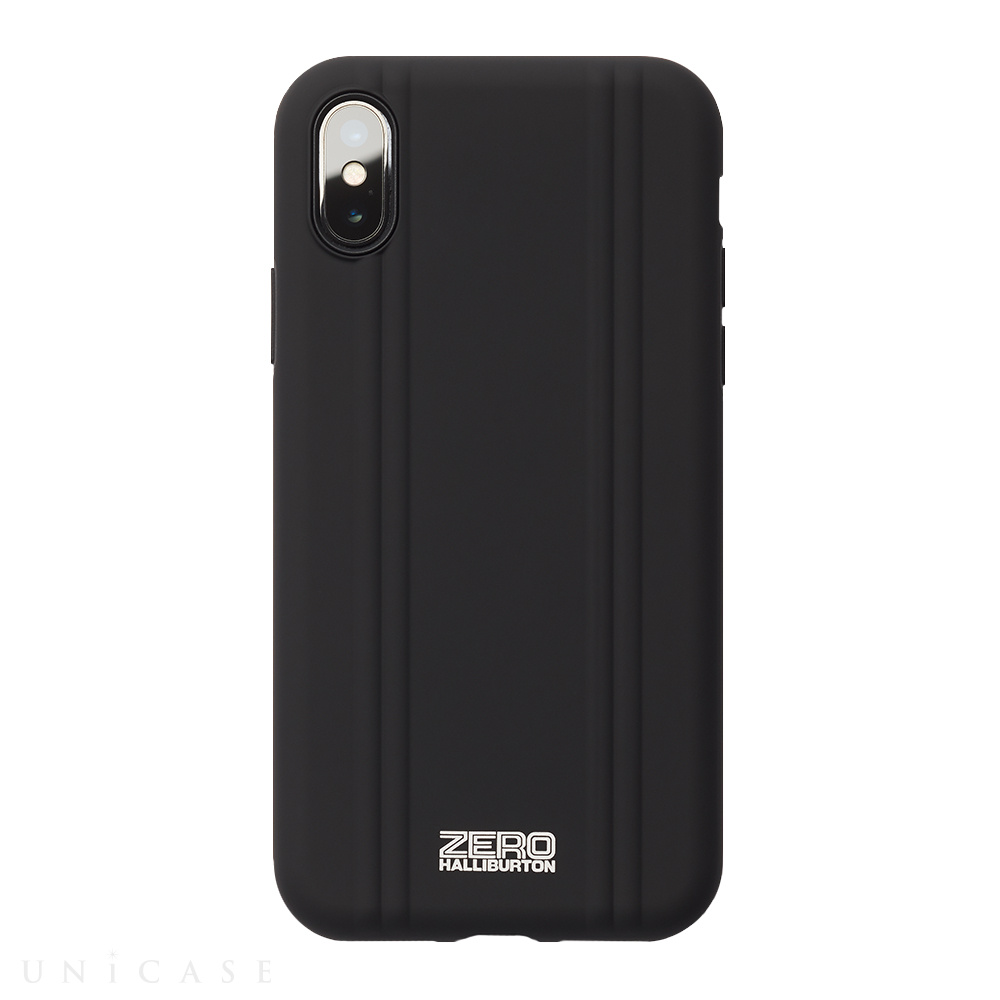 【iPhoneX ケース】ZERO HALLIBURTON Hybrid Shockproof case for iPhone X(MATTE BLACK)