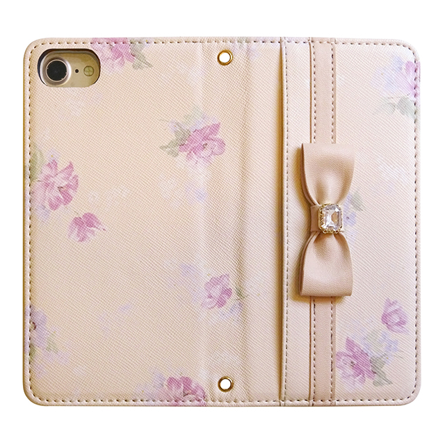 【iPhoneSE(第3/2世代)/8/7/6s/6 ケース】LAISSE PASSE フラワープリント (MILK TEA)goods_nameサブ画像