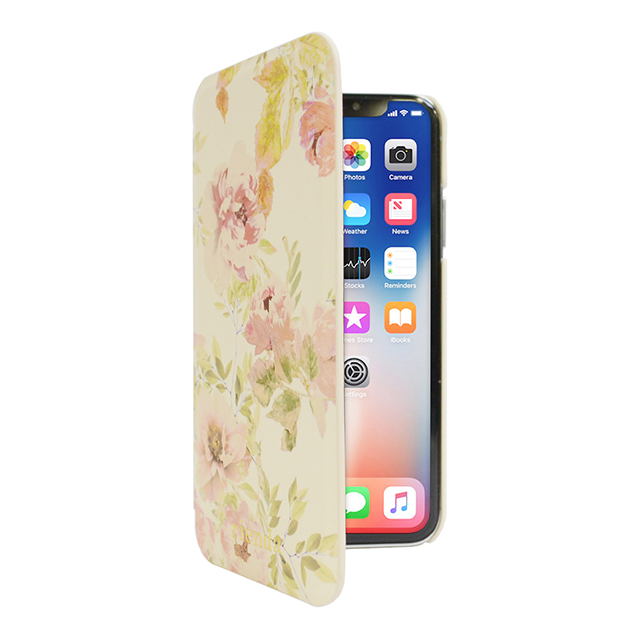 【iPhoneXS/X ケース】rienda 薄型手帳 VINTAGE ROSE (IVORY)サブ画像