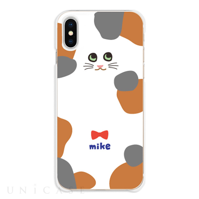 【iPhoneXS/X ケース】ネコケース (ミケねこ)