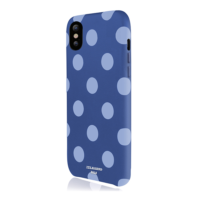 【iPhoneX ケース】Polka PU Leather Back Case (Blue Jazz)goods_nameサブ画像