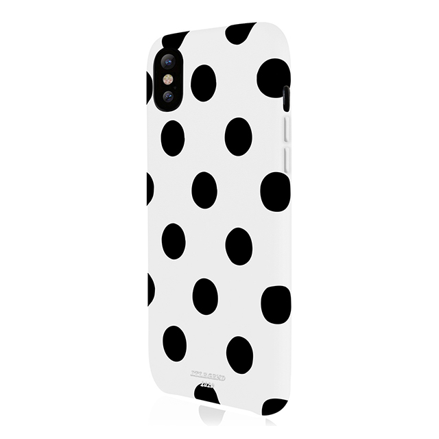 【iPhoneX ケース】Polka PU Leather Back Case (White Polka)goods_nameサブ画像