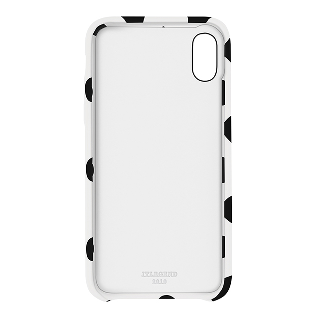 【iPhoneX ケース】Polka PU Leather Back Case (White Polka)サブ画像
