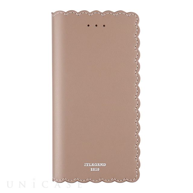 【iPhoneXS/X ケース】Biscuit Cowhide Leather Flip case (Apricot)