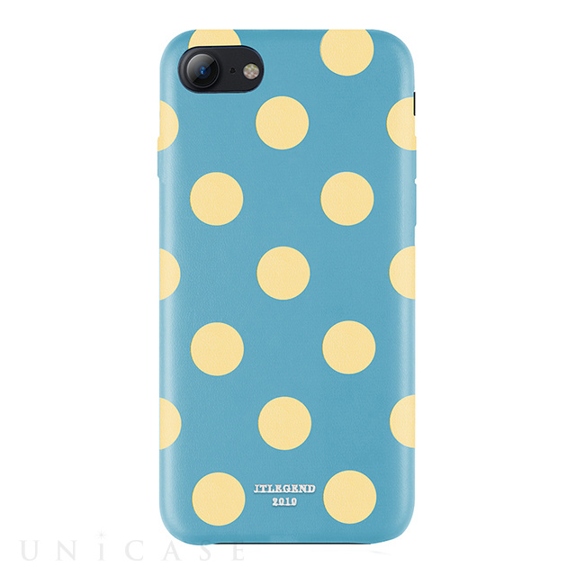 【iPhone8/7 ケース】Polka PU Leather Back Case (Banana Lagoon)