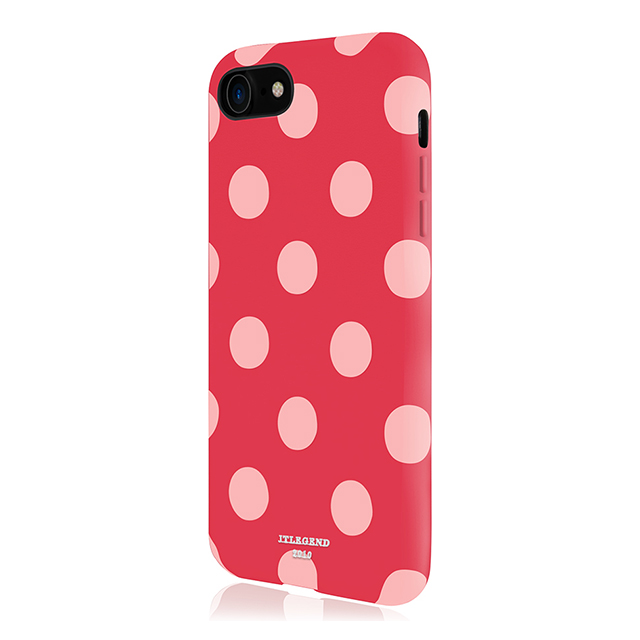 【iPhone8/7 ケース】Polka PU Leather Back Case (Berry Blossom)サブ画像