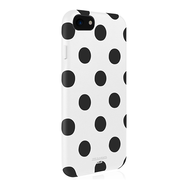 【iPhone8/7 ケース】Polka PU Leather Back Case (White Polka)サブ画像